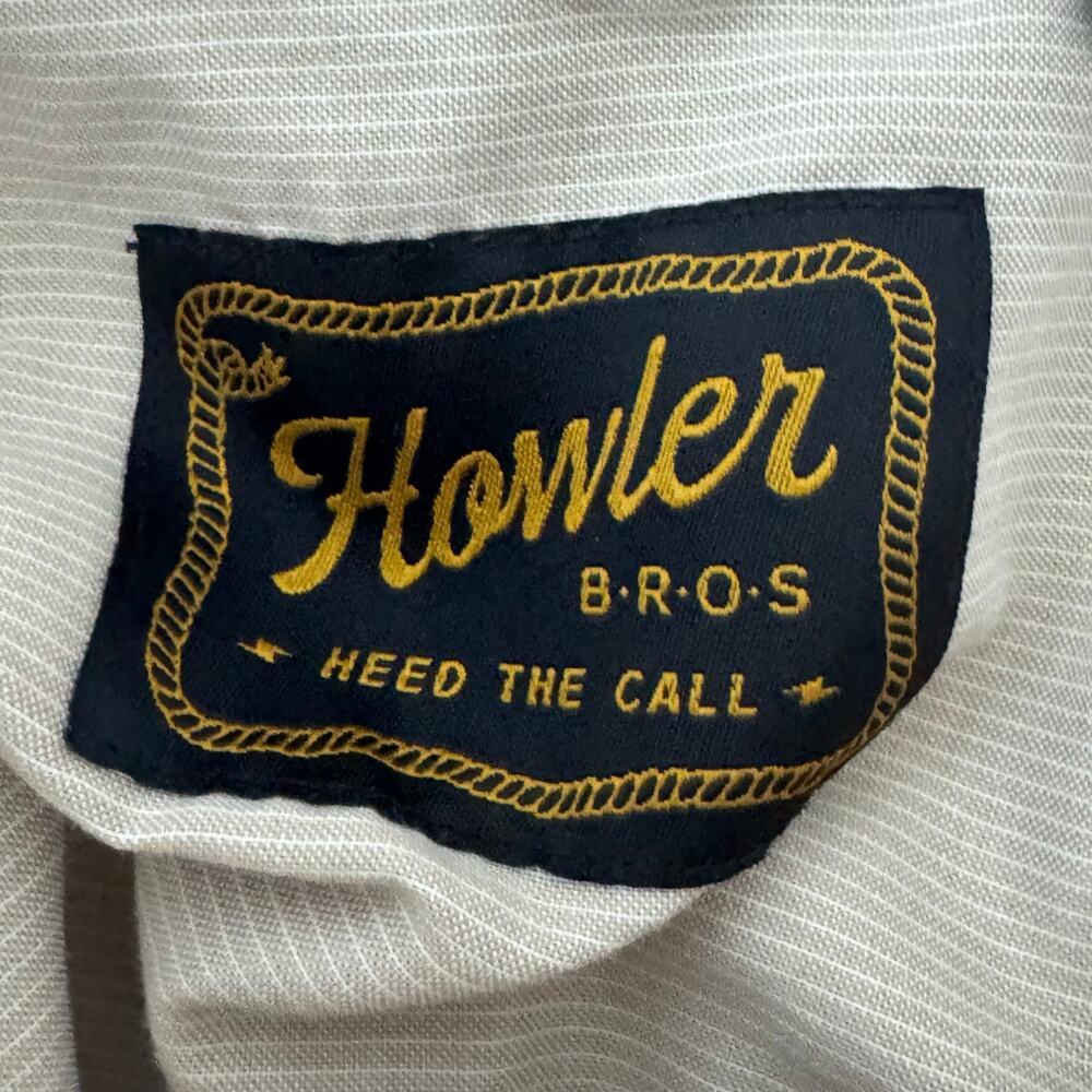 Howler Bros Crosscut Deluxe Short Sleeve Shirt Nocturnal Insects Tiger Moth L - Picture 6 of 7